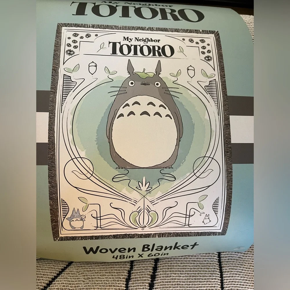 Studio Ghibli My Neighbor Totoro Portrait Tapestry Throw